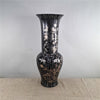 Danny's Fine Porcelain Black Floral Vase - CLOSEOUT