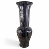 Danny's Fine Porcelain Black Floral Vase - CLOSEOUT