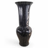 Danny's Fine Porcelain Black Floral Vase - CLOSEOUT
