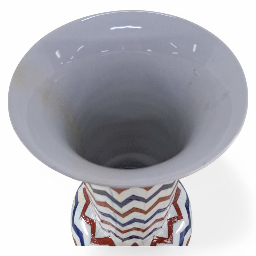 Danny's Fine Porcelain Zigzag Vase - CLOSEOUT