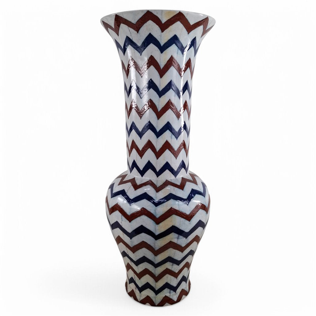 Danny's Fine Porcelain Zigzag Vase - CLOSEOUT