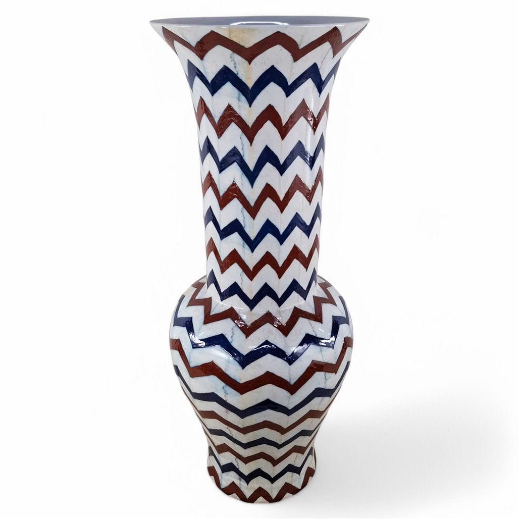 Danny's Fine Porcelain Zigzag Vase - CLOSEOUT