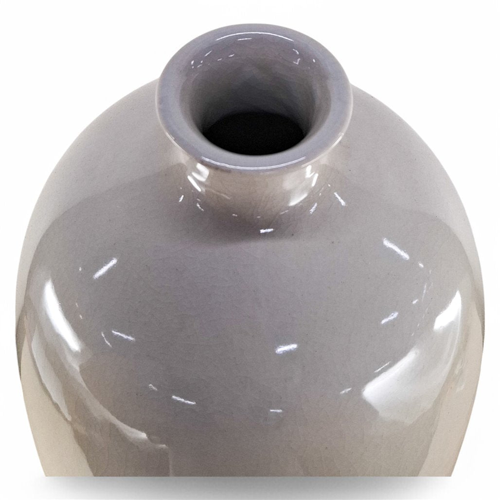 Danny's Fine Porcelain Blue Serpent Bottle Vase - CLOSEOUT