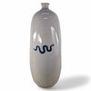 Danny's Fine Porcelain Blue Serpent Bottle Vase - CLOSEOUT