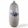 Danny's Fine Porcelain Blue Serpent Bottle Vase - CLOSEOUT