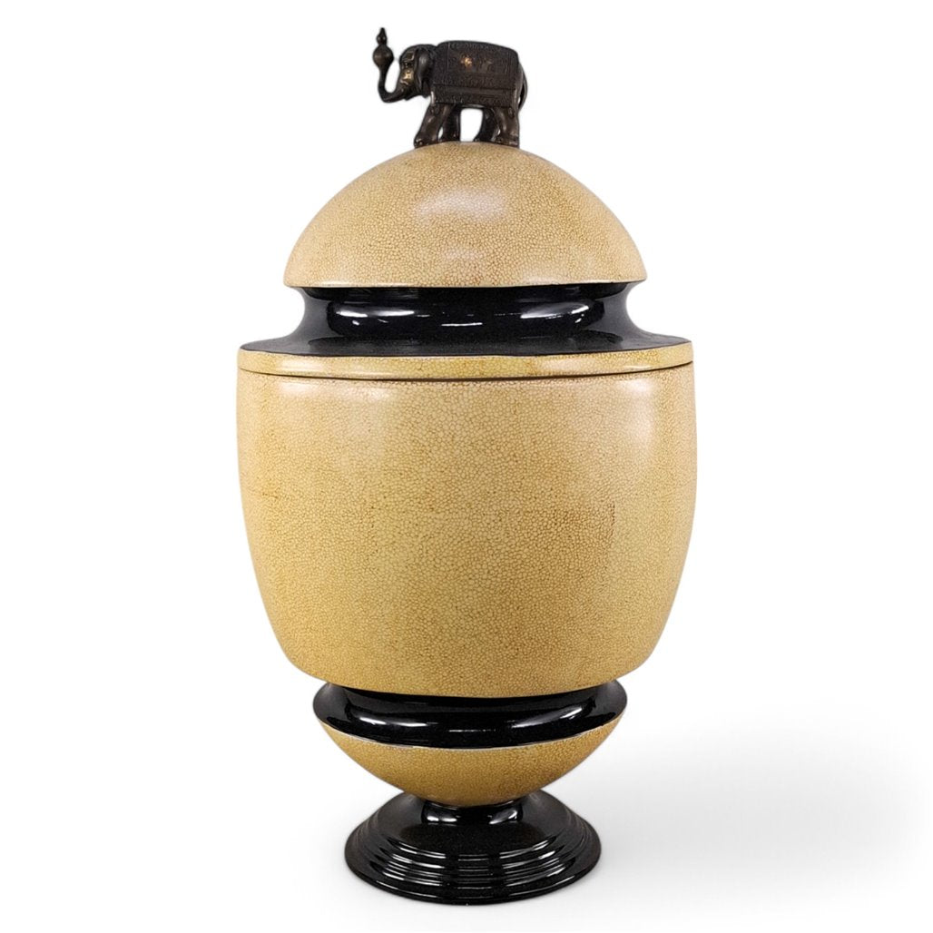 Danny's Fine Porcelain Yellow Covered Jar - CLOSEOUT