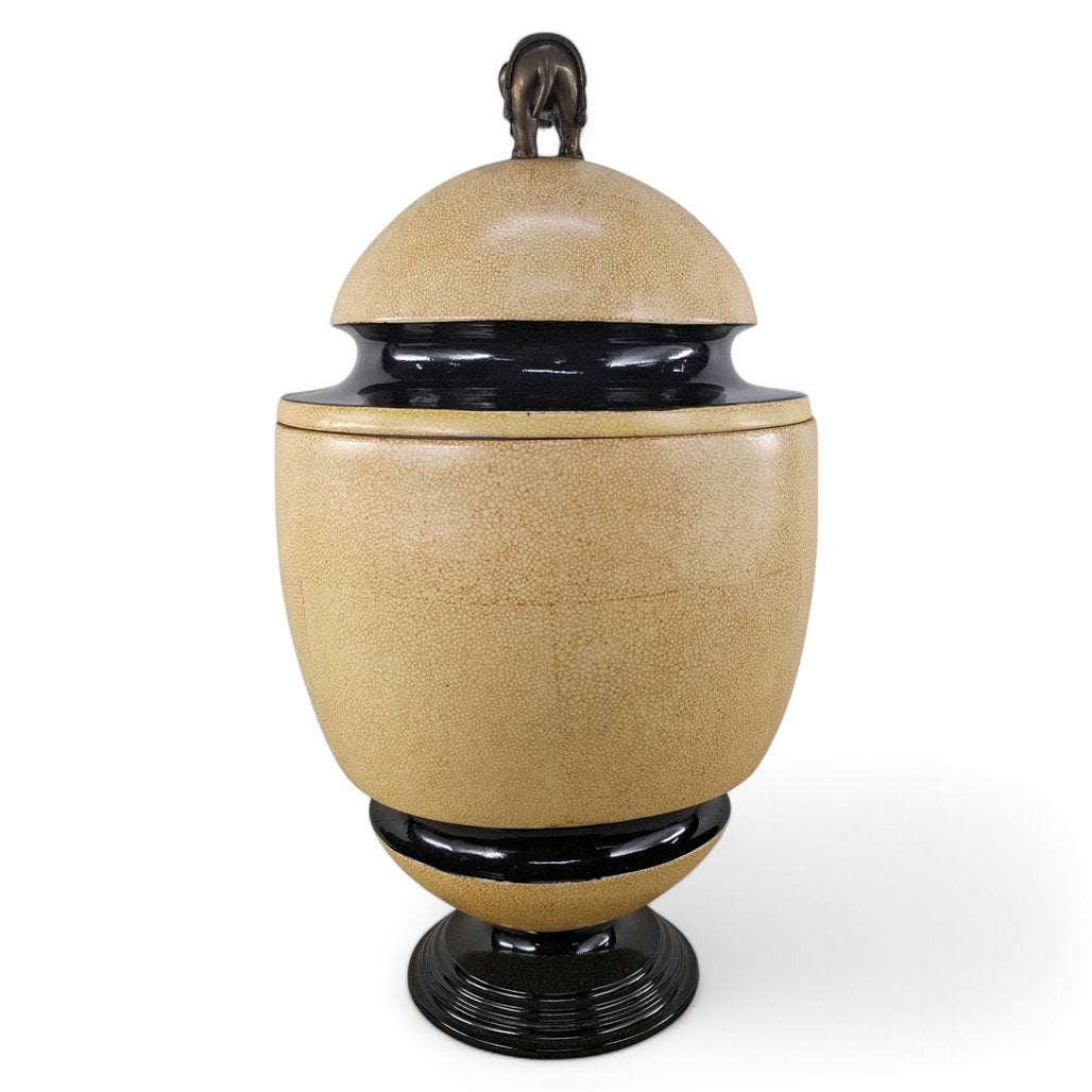 Danny's Fine Porcelain Yellow Covered Jar - CLOSEOUT