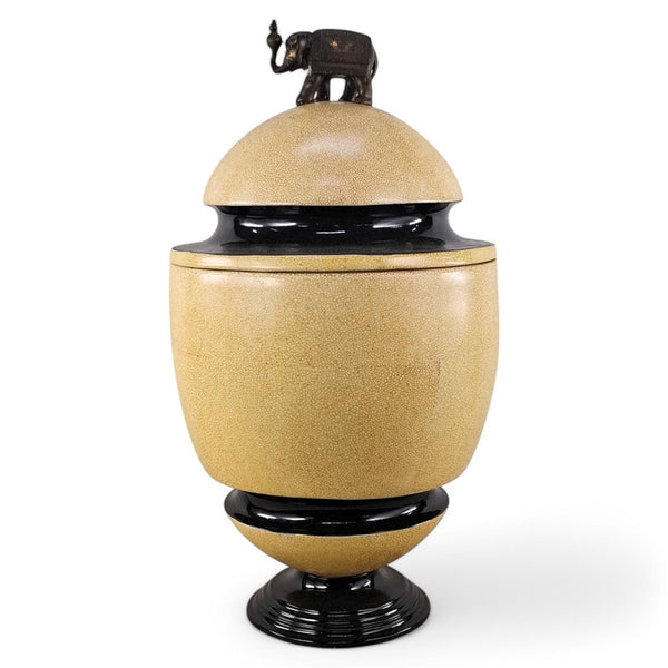Danny's Fine Porcelain Yellow Covered Jar - CLOSEOUT