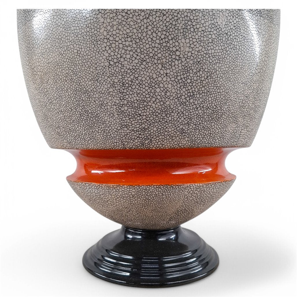 Danny's Fine Porcelain Shagreen Elephant Jar - CLOSEOUT
