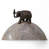 Danny's Fine Porcelain Shagreen Elephant Jar - CLOSEOUT