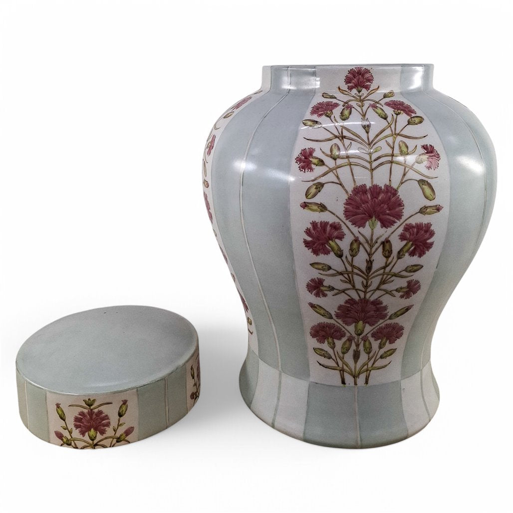 Danny's Fine Porcelain Pink Floral Jar - CLOSEOUT