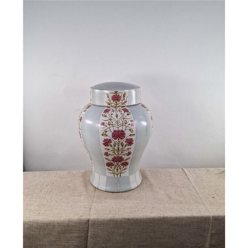 Danny's Fine Porcelain Pink Floral Jar - CLOSEOUT