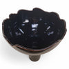 Danny's Fine Porcelain Black Pedestal Bowl - CLOSEOUT