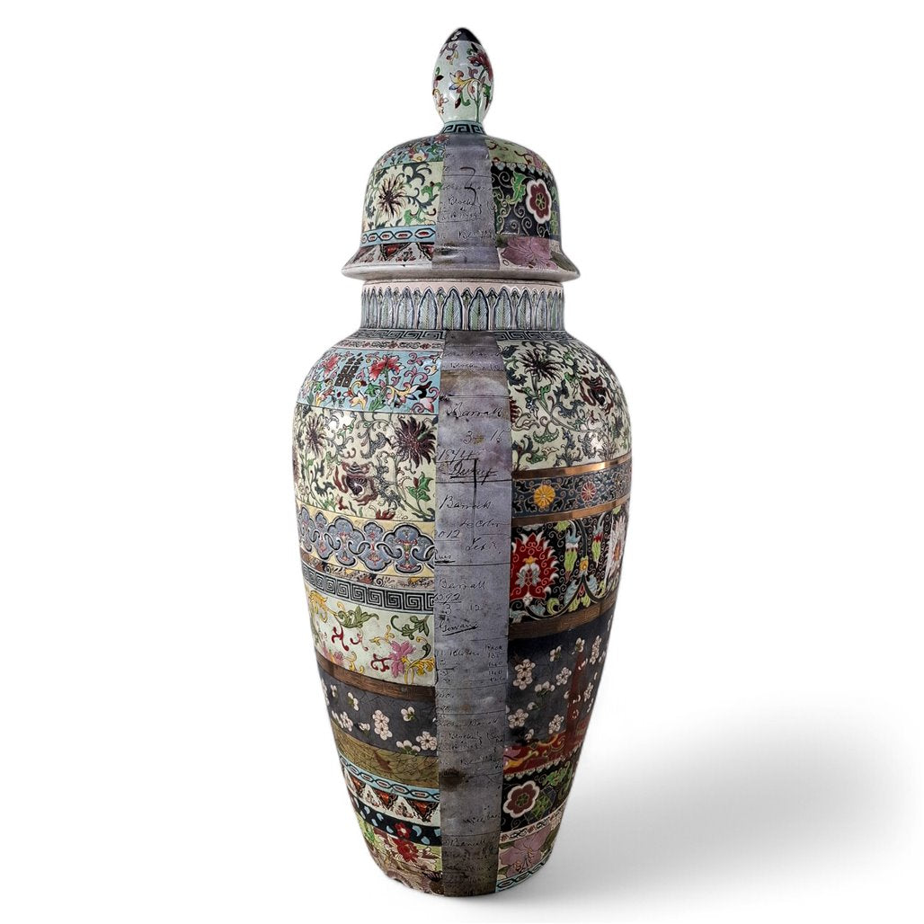 Danny's Fine Porcelain Brocade Covered Jar - CLOSEOUT