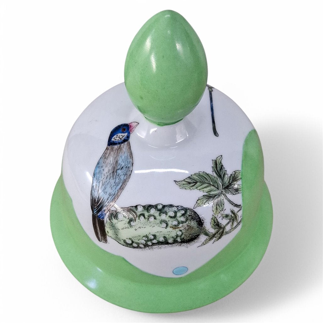 Danny's Fine Porcelain Garden Bird Covered Jar - CLOSEOUT