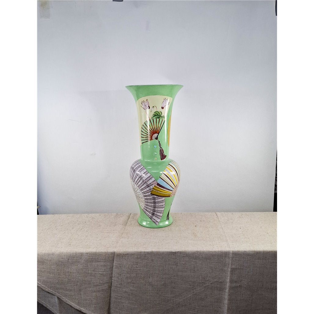 Danny's Fine Porcelain Green Bird Garden Vase - CLOSEOUT