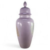 Danny's Fine Porcelain Lavender Fan Covered Jar - CLOSEOUT