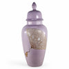 Danny's Fine Porcelain Lavender Fan Covered Jar - CLOSEOUT