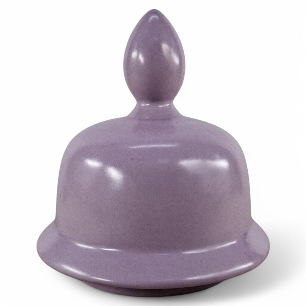 Danny's Fine Porcelain Lavender Fan Covered Jar - CLOSEOUT
