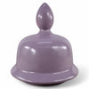 Danny's Fine Porcelain Lavender Fan Covered Jar - CLOSEOUT