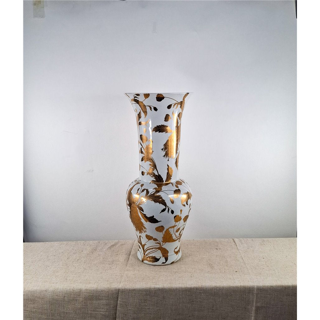 Danny's Fine Porcelain Golden Bird Vase - CLOSEOUT