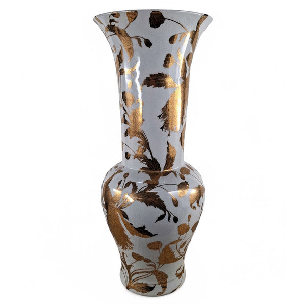 Danny's Fine Porcelain Golden Bird Vase - CLOSEOUT