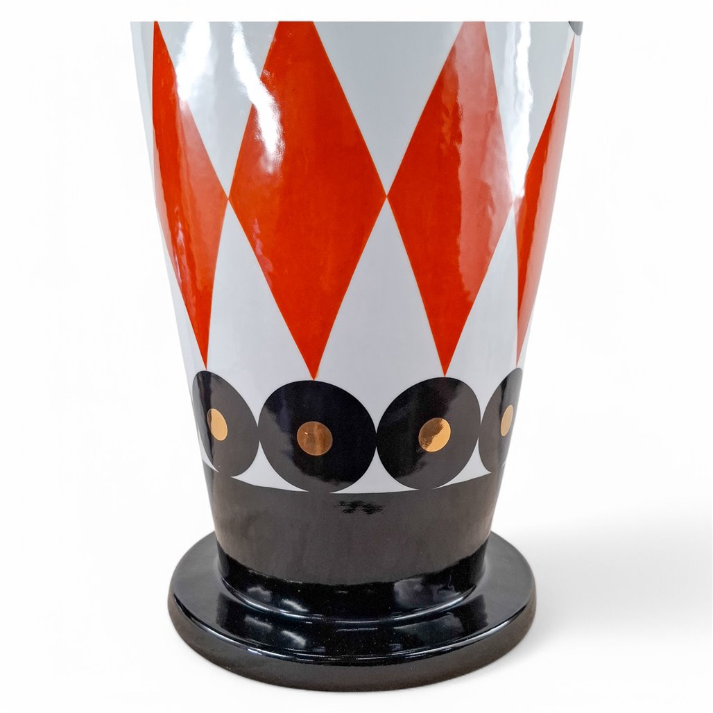 Danny's Fine Porcelain Harlequin Diamond Vase - CLOSEOUT