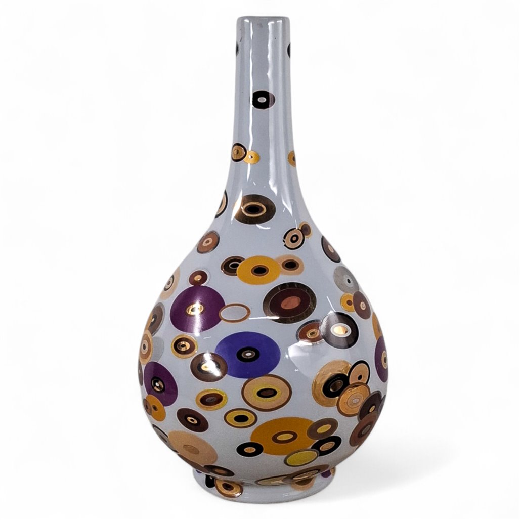 Danny's Fine Porcelain Multi Color Bottle Vase - CLOSEOUT