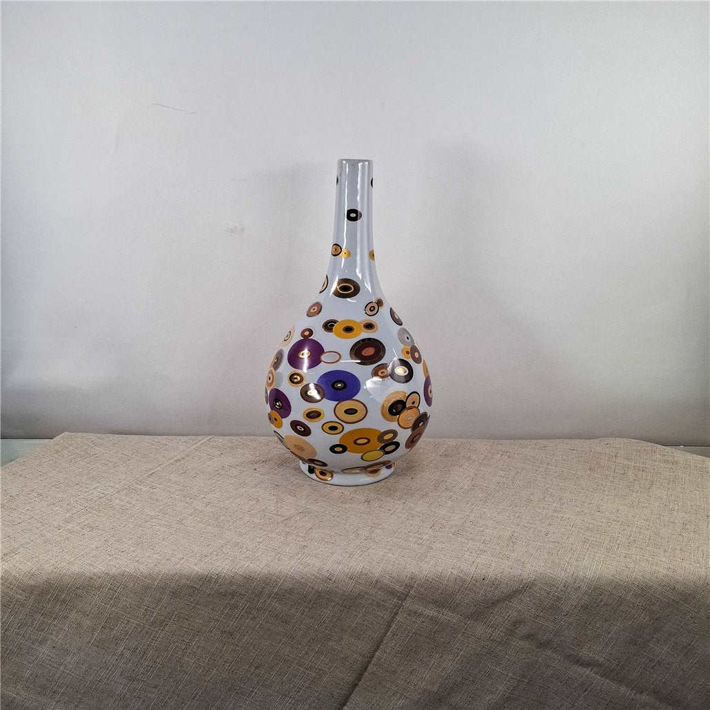 Danny's Fine Porcelain Multi Color Bottle Vase - CLOSEOUT