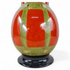 Danny's Fine Porcelain Red Black Baluster Vase - CLOSEOUT