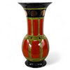 Danny's Fine Porcelain Red Black Baluster Vase - CLOSEOUT