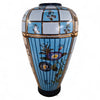 Danny's Fine Porcelain Blue Floral Lidded Jar - CLOSEOUT