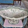 Danny's Fine Porcelain Porcelain Peacock Handle Basin with Bronze Ormolu - Green Bird Collection