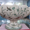 Danny's Fine Porcelain Porcelain Peacock Handle Basin with Bronze Ormolu - Green Bird Collection
