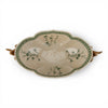 Danny's Fine Porcelain Porcelain Peacock Handle Basin with Bronze Ormolu - Green Bird Collection