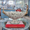 Danny's Fine Porcelain Porcelain Peacock Handle Basin with Bronze Ormolu - Green Bird Collection