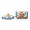 Danny's Fine Porcelain Porcelain Oval Lidded Box with Bronze Ormolu - Garden Trellis