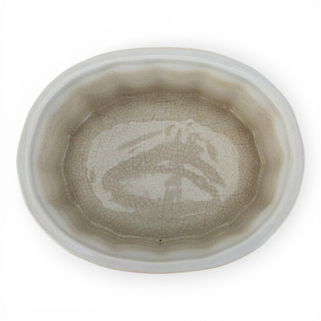 Danny's Fine Porcelain Porcelain Oval Lidded Box with Bronze Ormolu - Garden Trellis