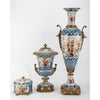 Danny's Fine Porcelain Porcelain Oval Lidded Box with Bronze Ormolu - Garden Trellis