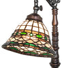 20" High Tiffany Roman Bridge Arm Table Lamp