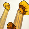 Orrefors Reed Vase Amber Large