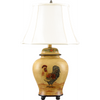 Danny's Fine Porcelain 28" Oval Jar Lamp - Rooster Field