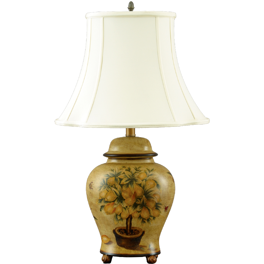 Danny's Fine Porcelain 28" Oval Jar Lamp - Fruite Trees