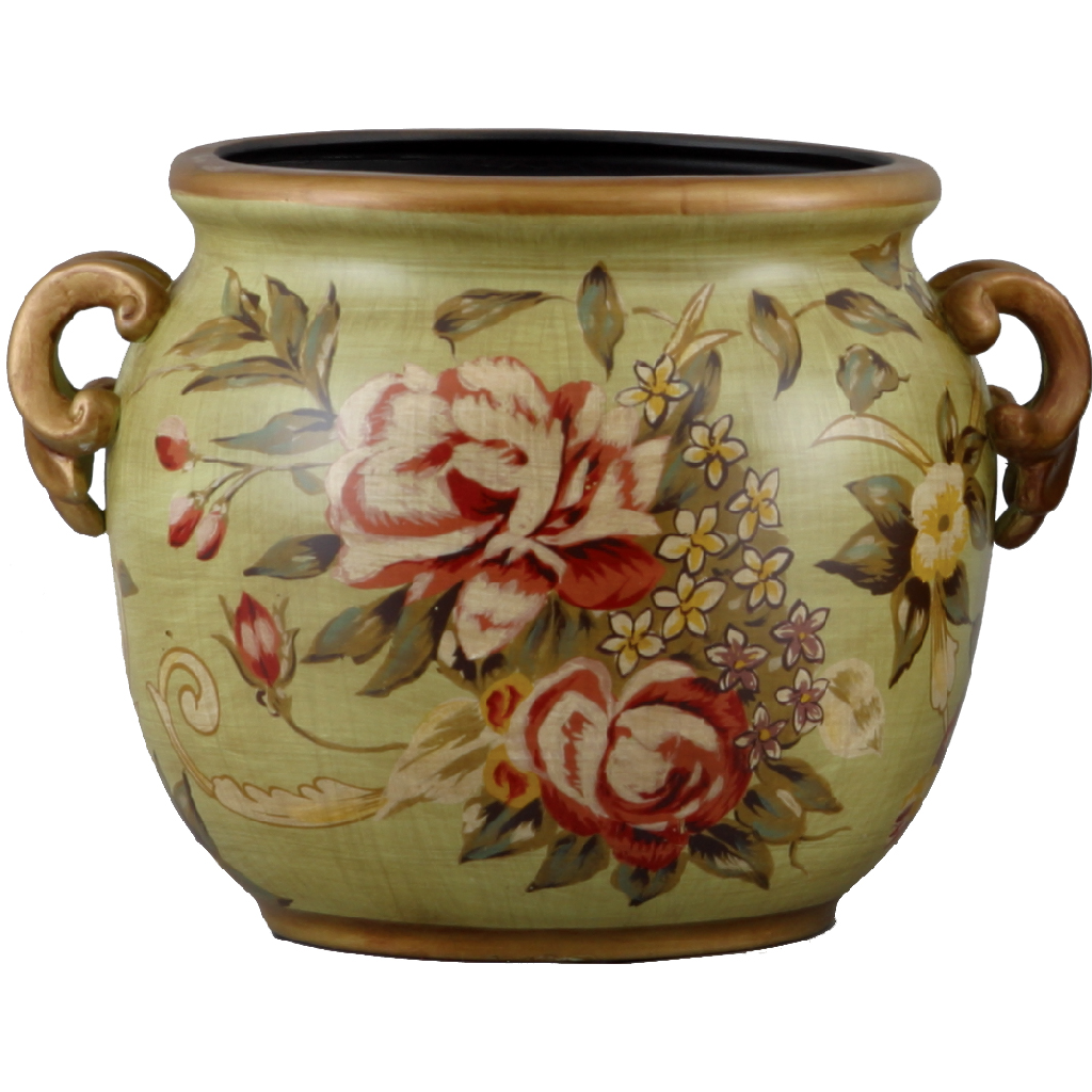 Danny's Fine Porcelain Flower Pot - Gracious Bouquet (***)