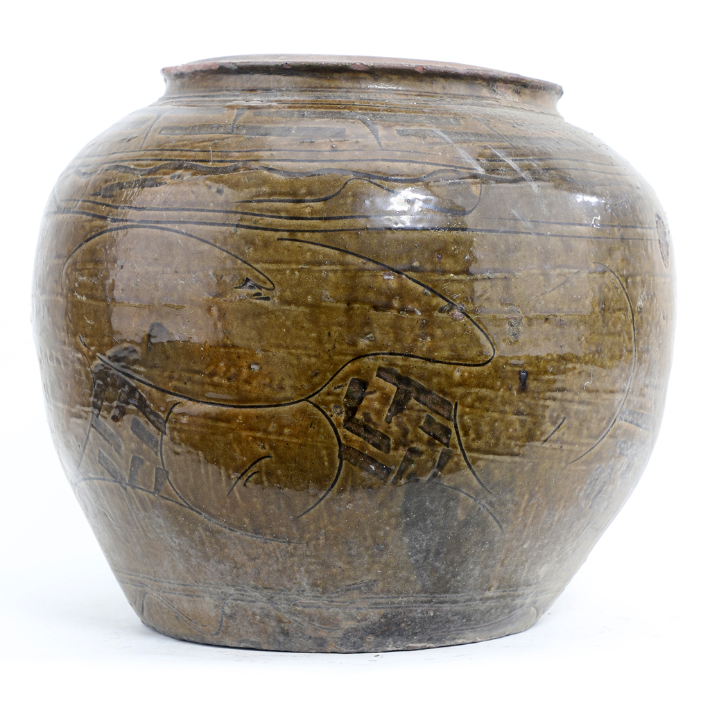 Danny's Fine Porcelain Antique Terra Cotta Jar 70805