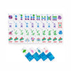 Peacock Blue Mahjong Tile Set