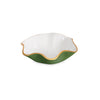 Beatriz Ball ENCANTO Carola Small Round Bowl Leaf Green and White