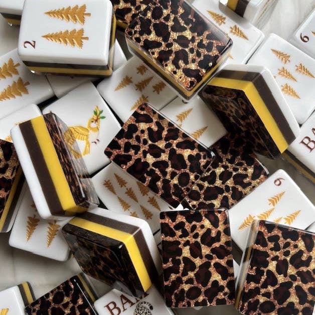 Leopard American Mahjong Tile Set