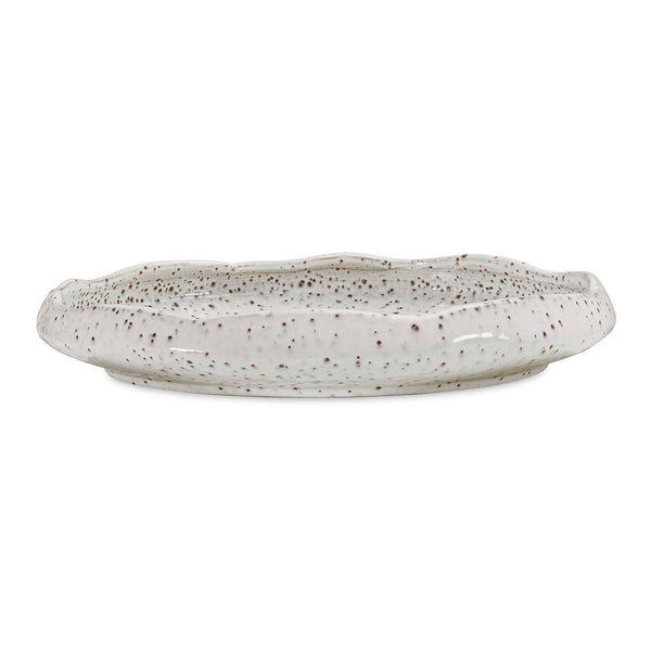 Uttermost Stardust Ripple Indoor-Outdoor White Bowl