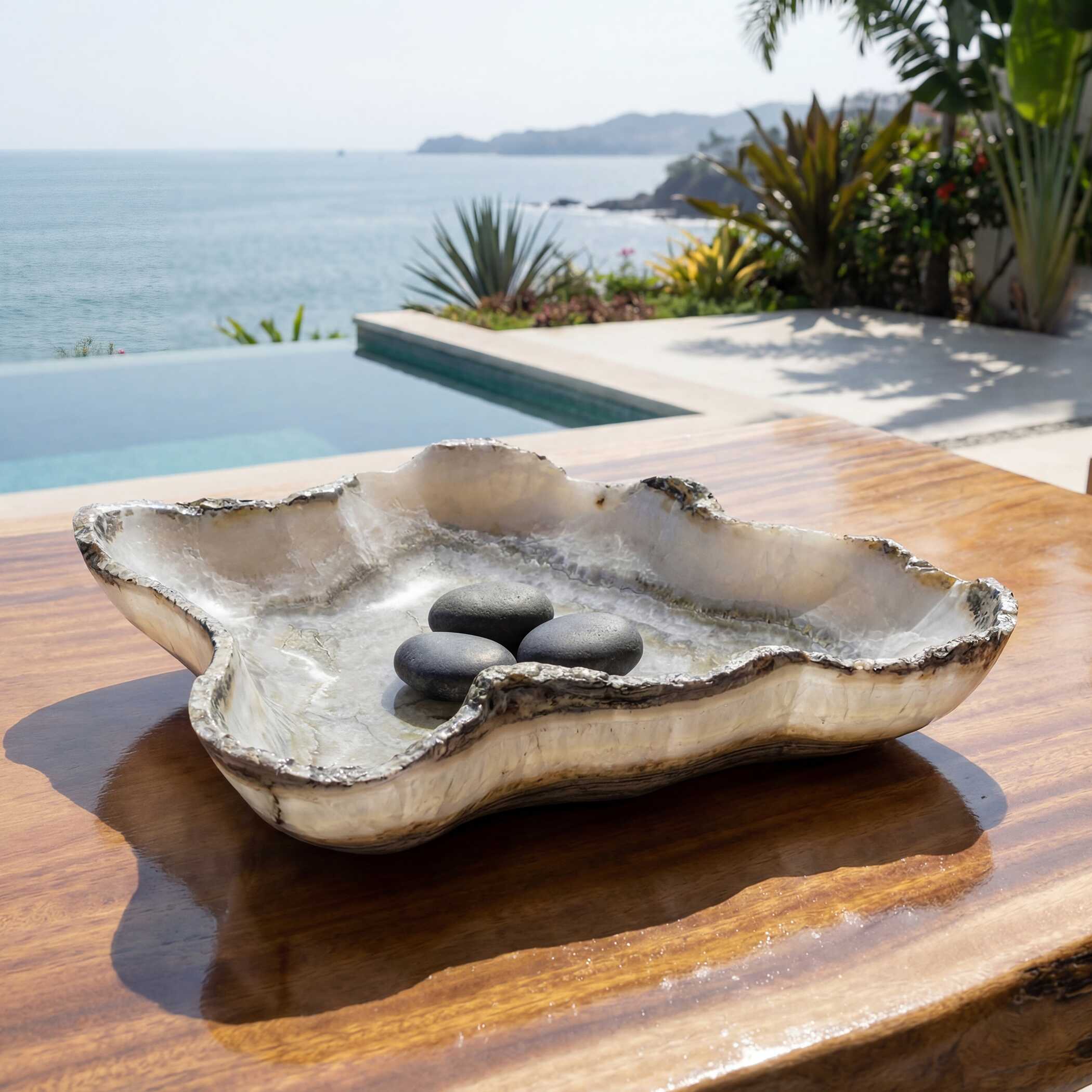Uttermost Lunara Indoor-Outdoor Stone Bowl